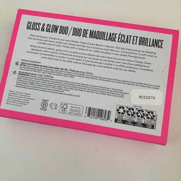 New! Beautycounter Gloss and Glow Duo Cheeky Clean Cream Blush Jellies Lipgloss - Picture 4 of 8